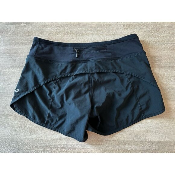 Lululemon Speed Short *4-way Stretch 4” inseam Black Size 6 - Picture 4 of 7